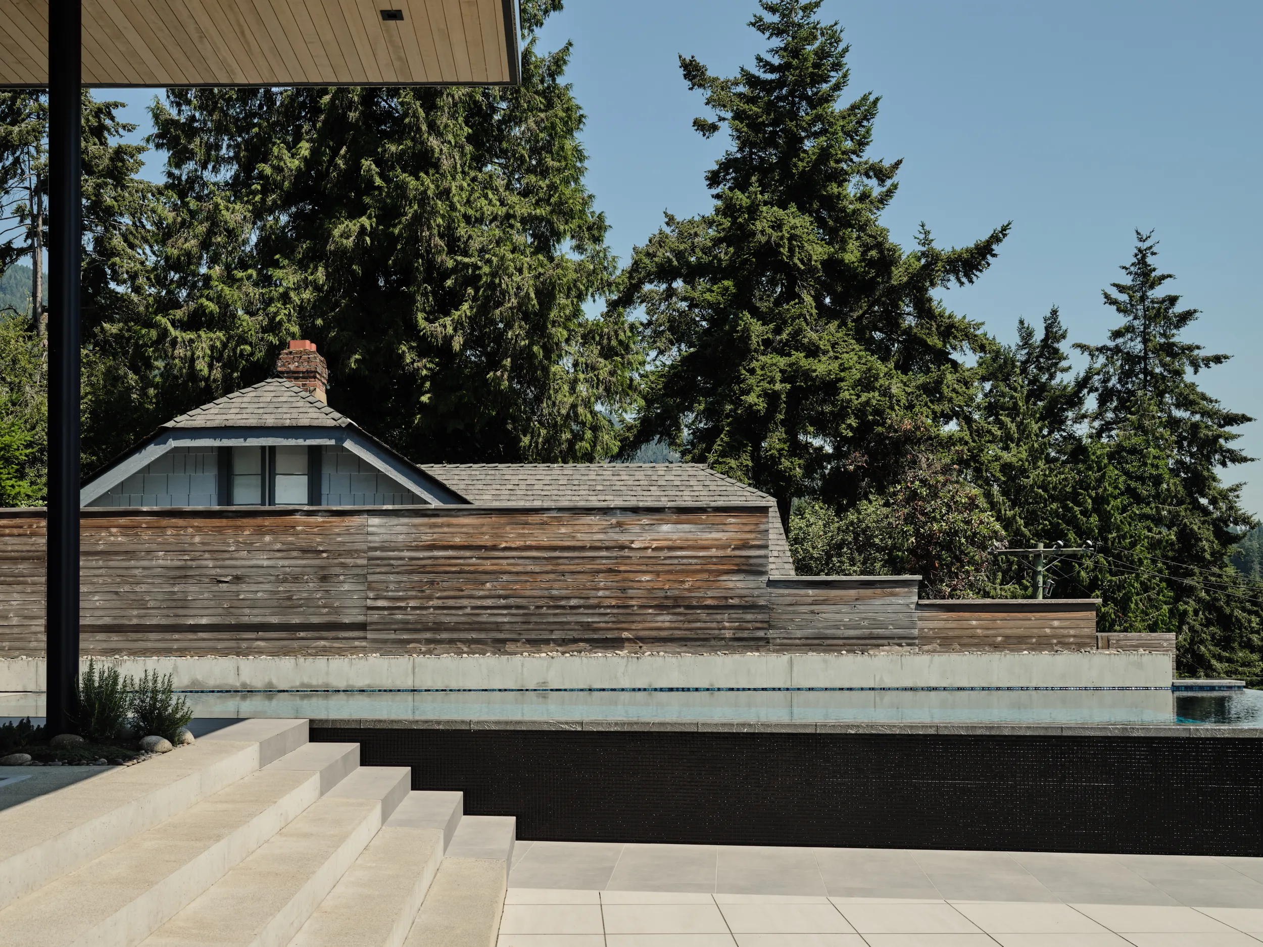 Architectural concrete pool deck detail, Marine project